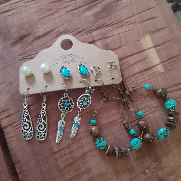 Jewelry - 6pc boho Earring Set